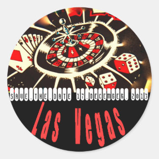 Sticker Rond Plans Mariages Las Vegas Icons