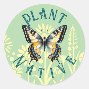 Sticker Rond Plante