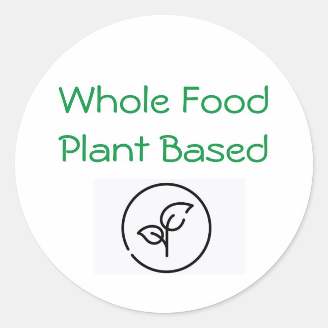 Sticker Rond Plante alimentaire complet (Devant)