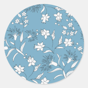 Sticker Rond plantes botaniques