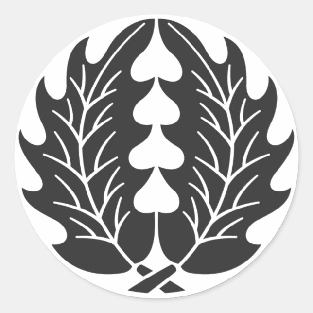 Sticker Rond plantes [Famille Crest] (Devant)