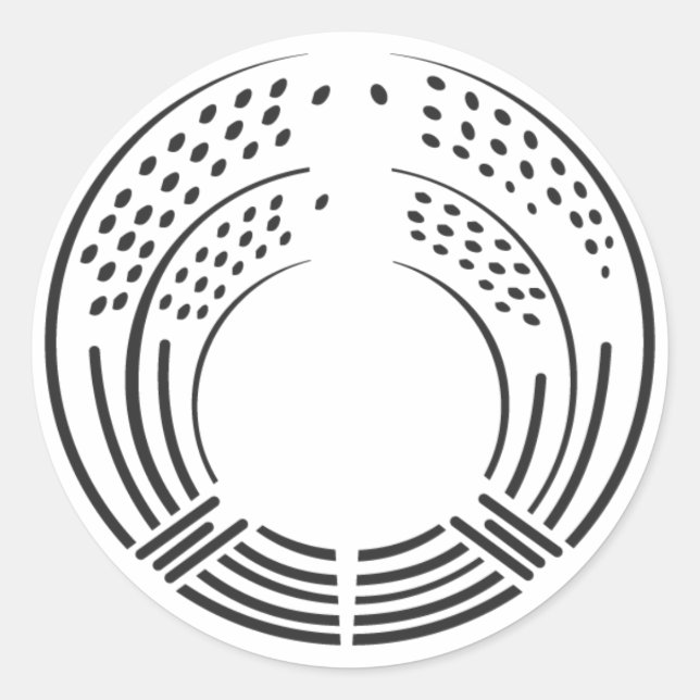 Sticker Rond plantes [Famille Crest] (Devant)