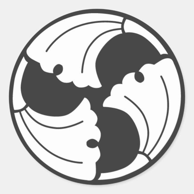 Sticker Rond plantes [Famille Crest] (Devant)