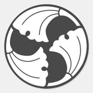 Sticker Rond plantes [Famille Crest]