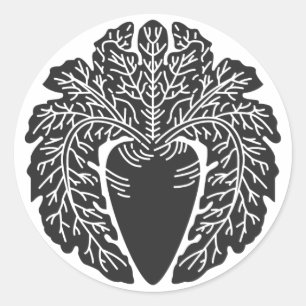 Sticker Rond plantes [Famille Crest]