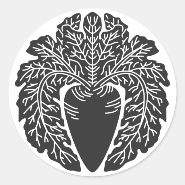 Sticker Rond plantes [Famille Crest] (Devant)