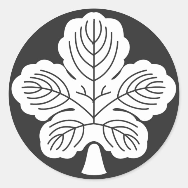 Sticker Rond plantes [Famille Crest] (Devant)