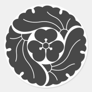 Sticker Rond plantes [Famille Crest]