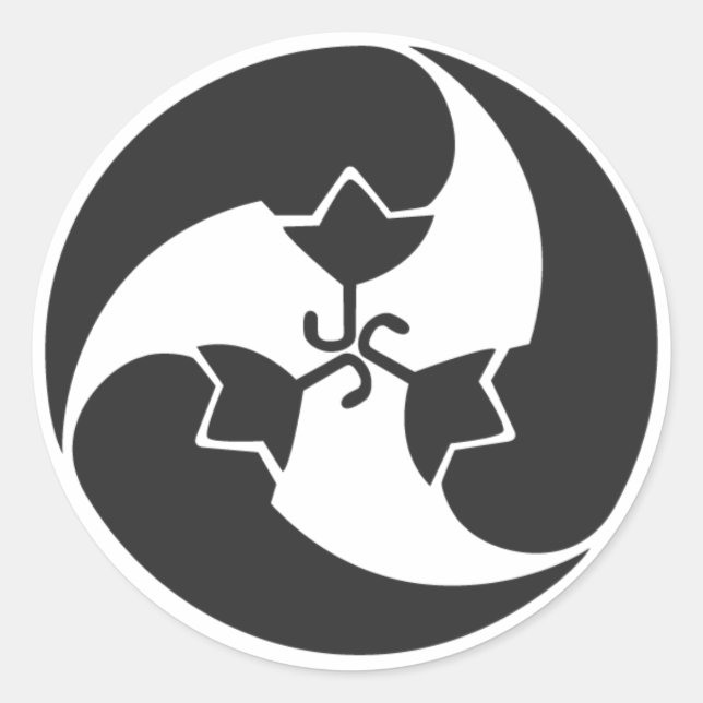 Sticker Rond plantes [Famille Crest] (Devant)