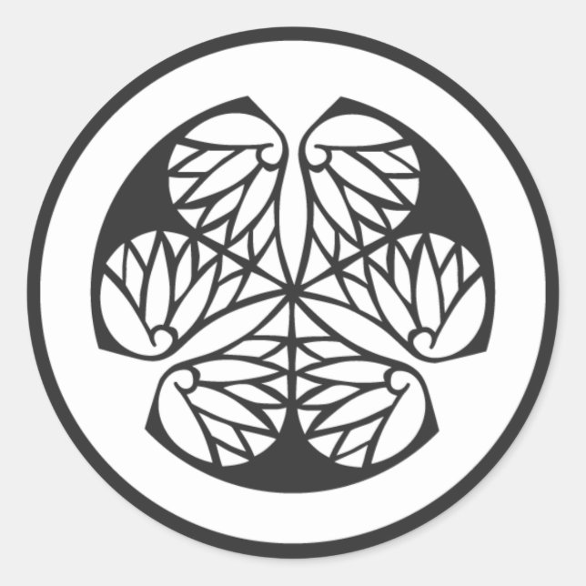 Sticker Rond plantes [Famille Crest] (Devant)