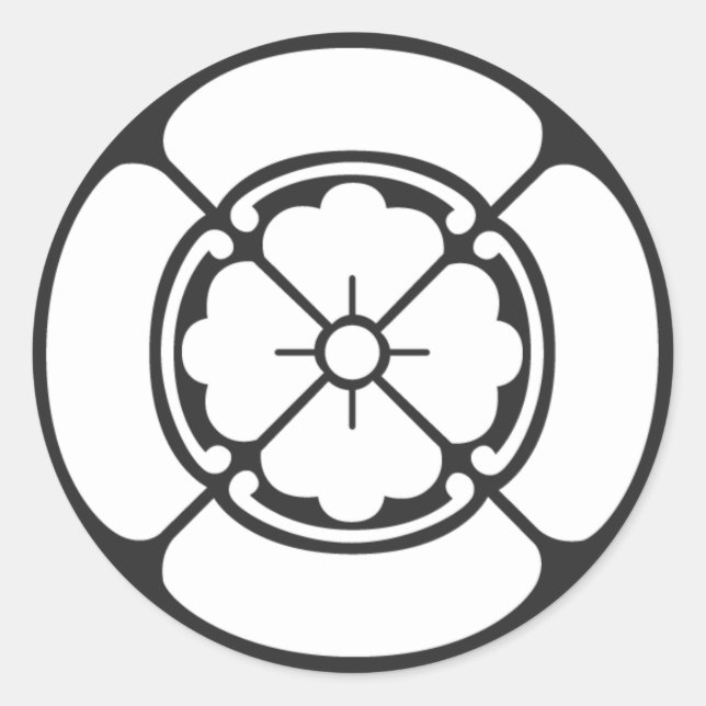 Sticker Rond plantes [Famille Crest] (Devant)