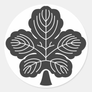 Sticker Rond plantes [Famille Crest]