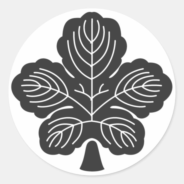 Sticker Rond plantes [Famille Crest] (Devant)