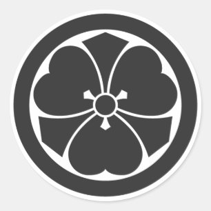 Sticker Rond plantes [Famille Crest]