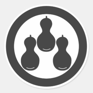 Sticker Rond plantes [Famille Crest]