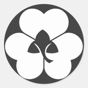 Sticker Rond plantes [Famille Crest]