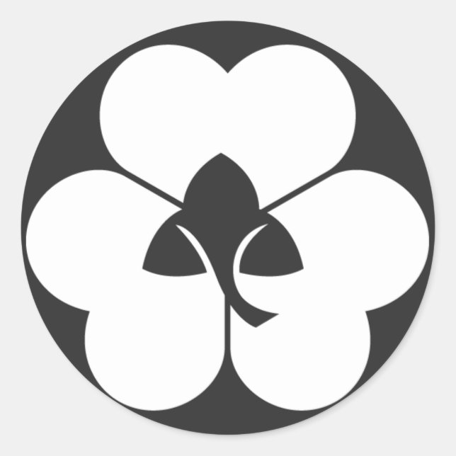 Sticker Rond plantes [Famille Crest] (Devant)