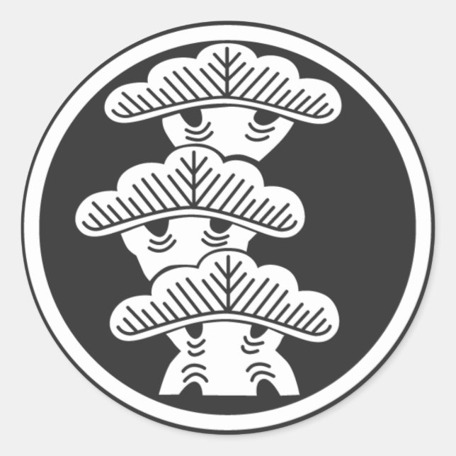 Sticker Rond plantes [Famille Crest] (Devant)