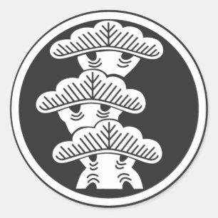 Sticker Rond plantes [Famille Crest]