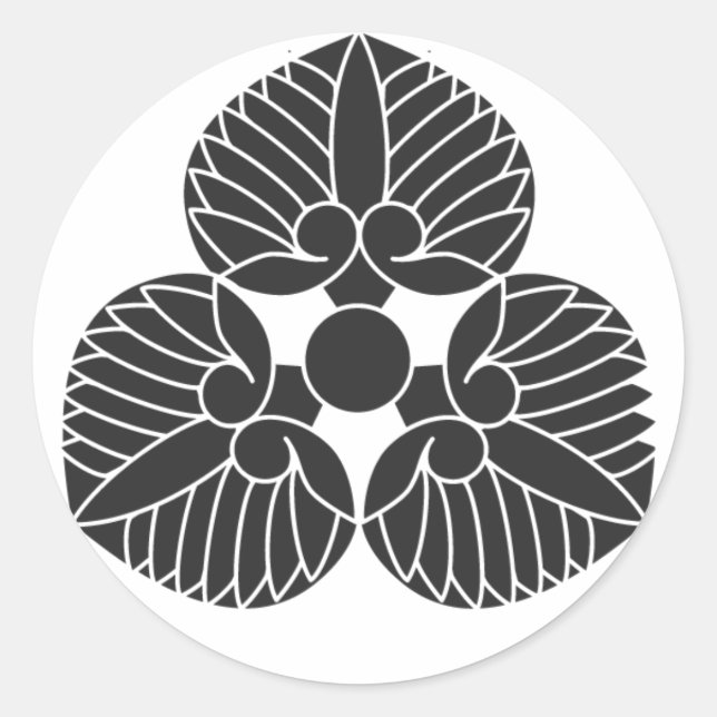 Sticker Rond plantes [Famille Crest] (Devant)