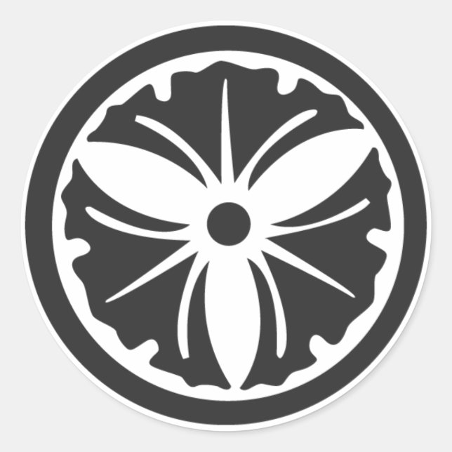 Sticker Rond plantes [Famille Crest] (Devant)