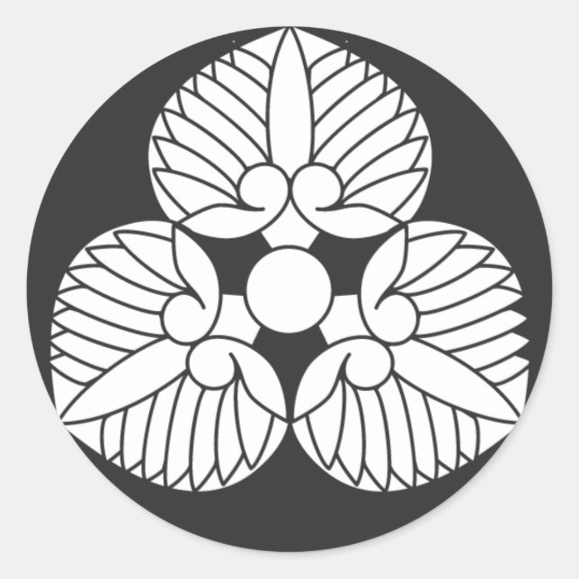 Sticker Rond plantes [Famille Crest] (Devant)
