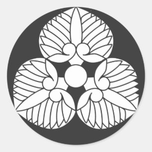 Sticker Rond plantes [Famille Crest]