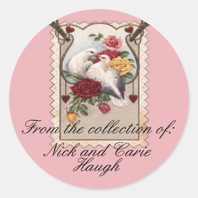 Sticker Rond Plaque Couples (Devant)