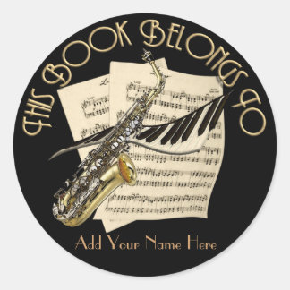 Sticker Rond Plaque de musique
