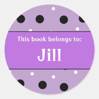 Sticker Rond Plaque de réservation - Personnaliser avec votre n