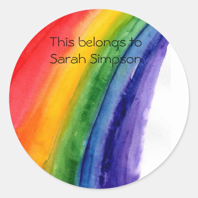 Sticker Rond Plaques du livre de nom (Devant)