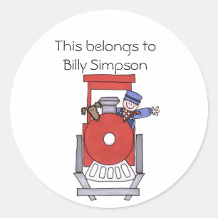 Sticker Rond Plaques du livre de nom