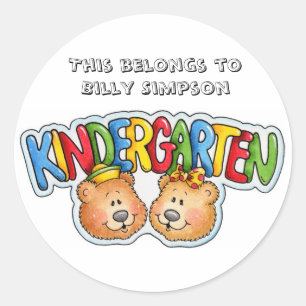 Sticker Rond Plaques du livre de nom