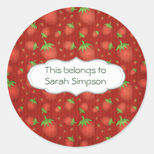 Sticker Rond Plaques du livre de nom