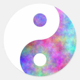 Sticker Rond Plasma Yin Yang