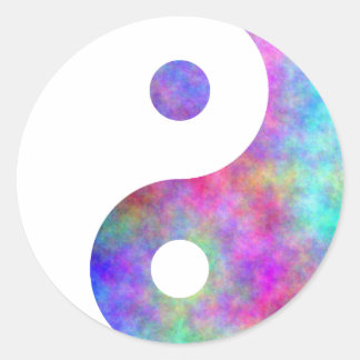 Sticker Rond Plasma Yin Yang