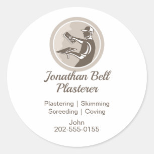 Sticker Rond Plasterer Masonry Drywall