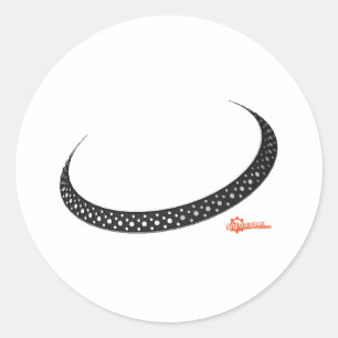 Sticker Rond Plateau Tourne-disque - DJ Djing Disque Jockey