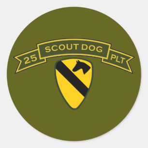 Sticker Rond Platons de chien de chasse