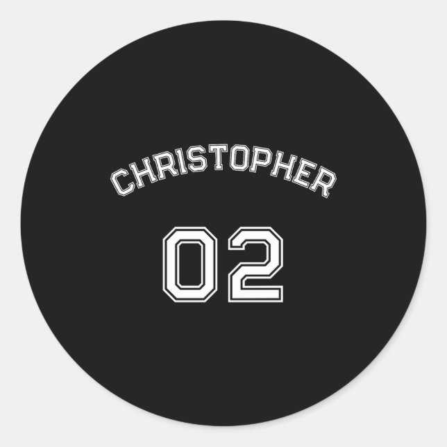 Sticker Rond Player Name Jersey Number Mens Long Sleeve  (Devant)