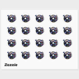 Sticker Rond Playlist Vintage de maman 02