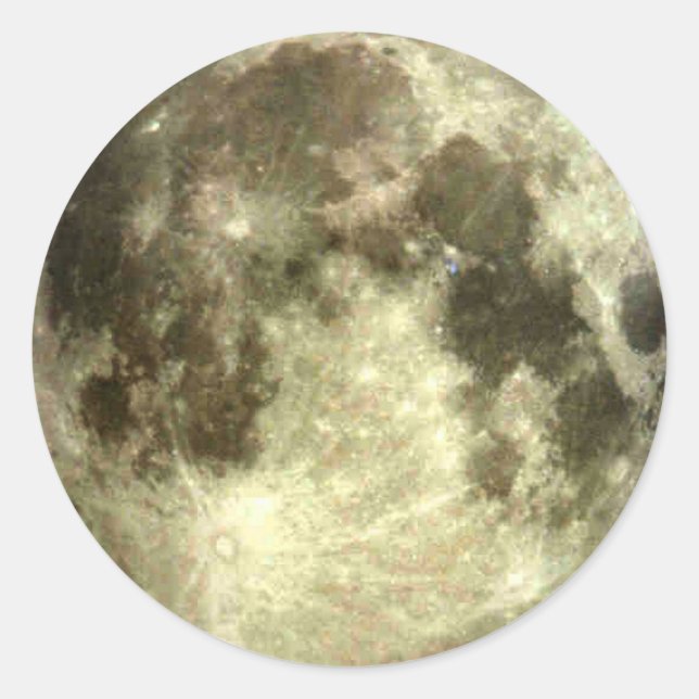Sticker Rond Pleine lune (Devant)