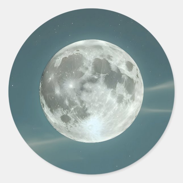 Sticker Rond Pleine lune (Devant)