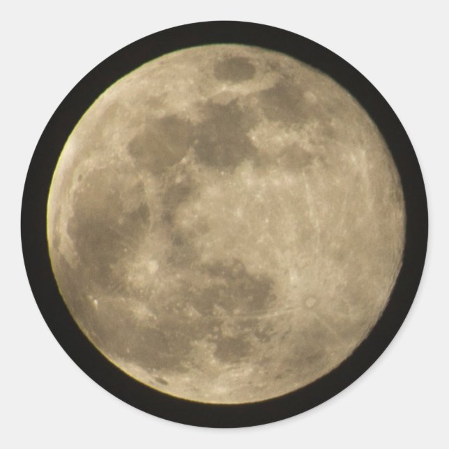Sticker Rond Pleine lune (Devant)