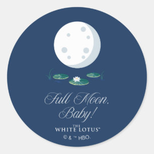 Sticker Rond Pleine lune, Bébé ! - Le Lotus Blanc