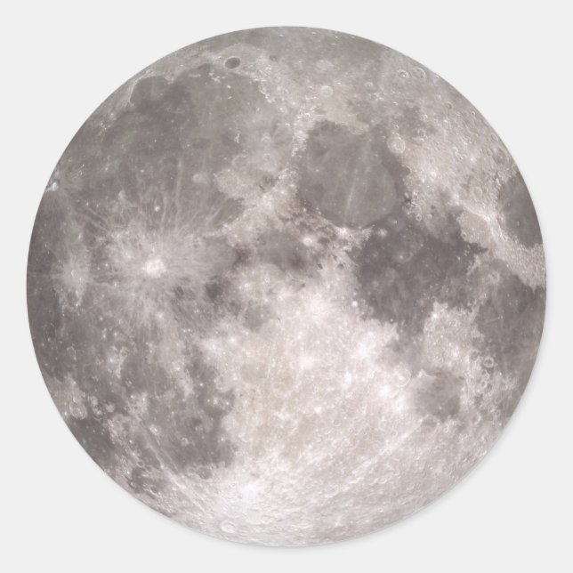 Sticker Rond Pleine lune rare le jour de Noël (Devant)