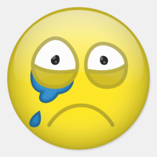 Sticker Rond Pleurer