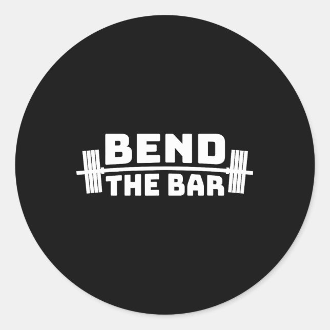 Sticker Rond Plier Ce Bar Poids Gym (Devant)