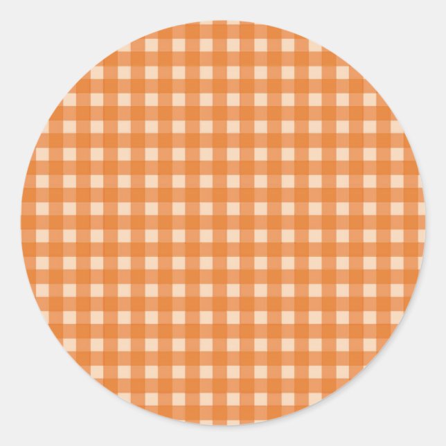 Sticker Rond plis pays couleur orange (Devant)