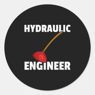 Sticker Rond Plomberie Plongeur Cadeau Pour Plumber Drôle